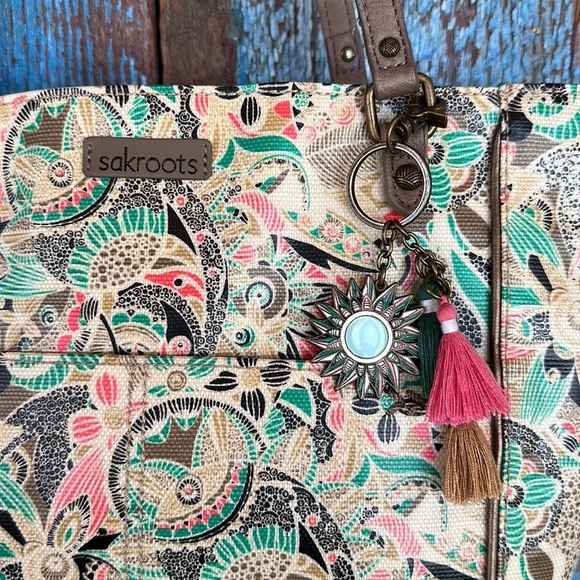 Sak Roots SIENNA Coated Canvas Metro Printed Tote - Picture 4 of 8